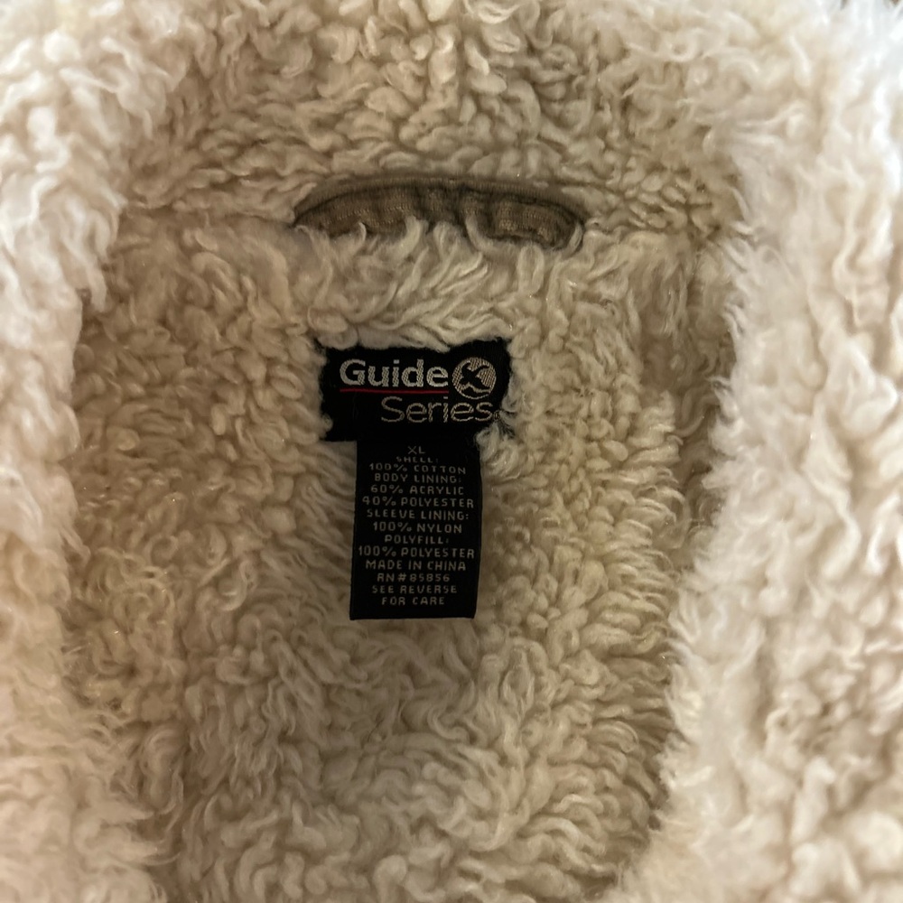 Women's Tan Bomber Jacket with Faux Shearling Collar - Picture 3 of 6